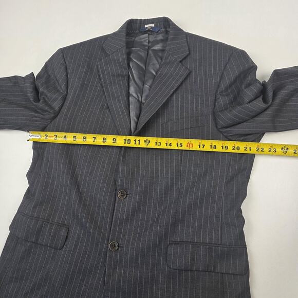 Brooks Brothers 346 Blazer Mens 42S Gray Pinstripe Wool Stretch Notch Lapel - Picture 5 of 15
